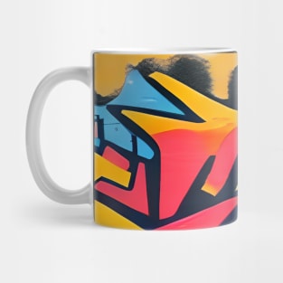 New York Cartoon Graffiti Mug